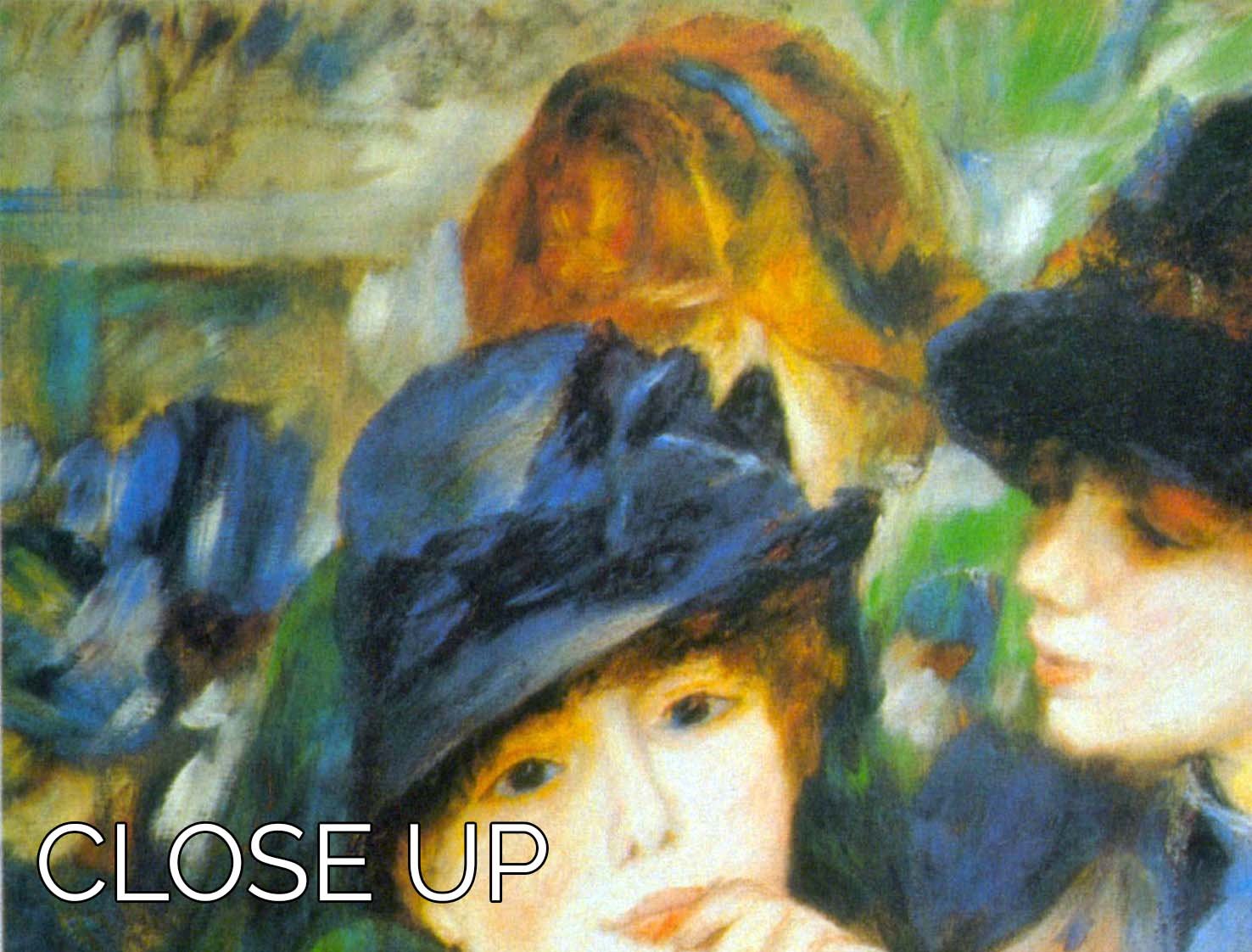 Two Girls by Renoir 3 Split Panel Canvas Print - Canvas Art Rocks - 3