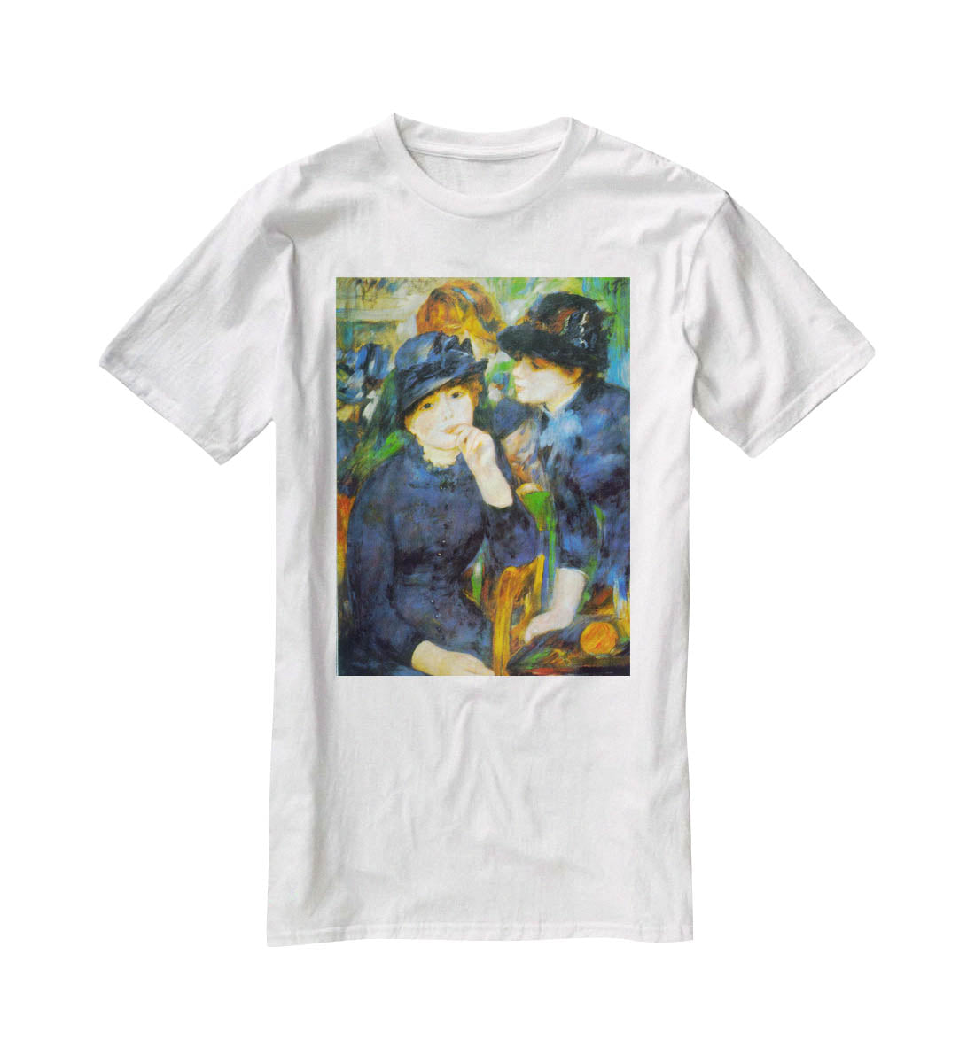 Two Girls by Renoir T-Shirt - Canvas Art Rocks - 5
