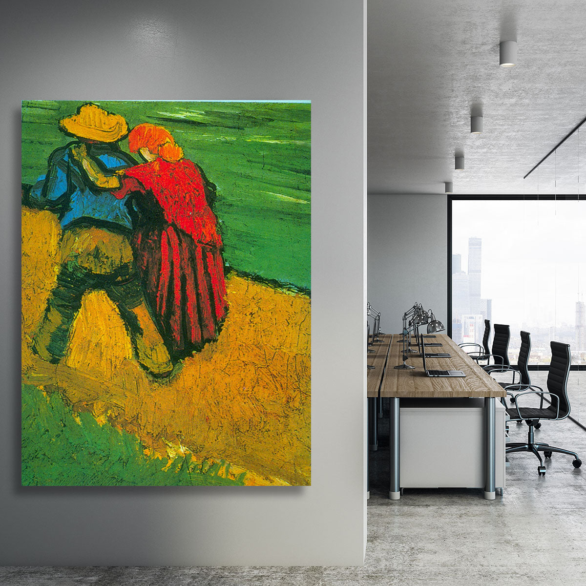 Two Lovers By Vincent Van Gogh Canvas Print or Poster - Canvas Art Rocks - 3