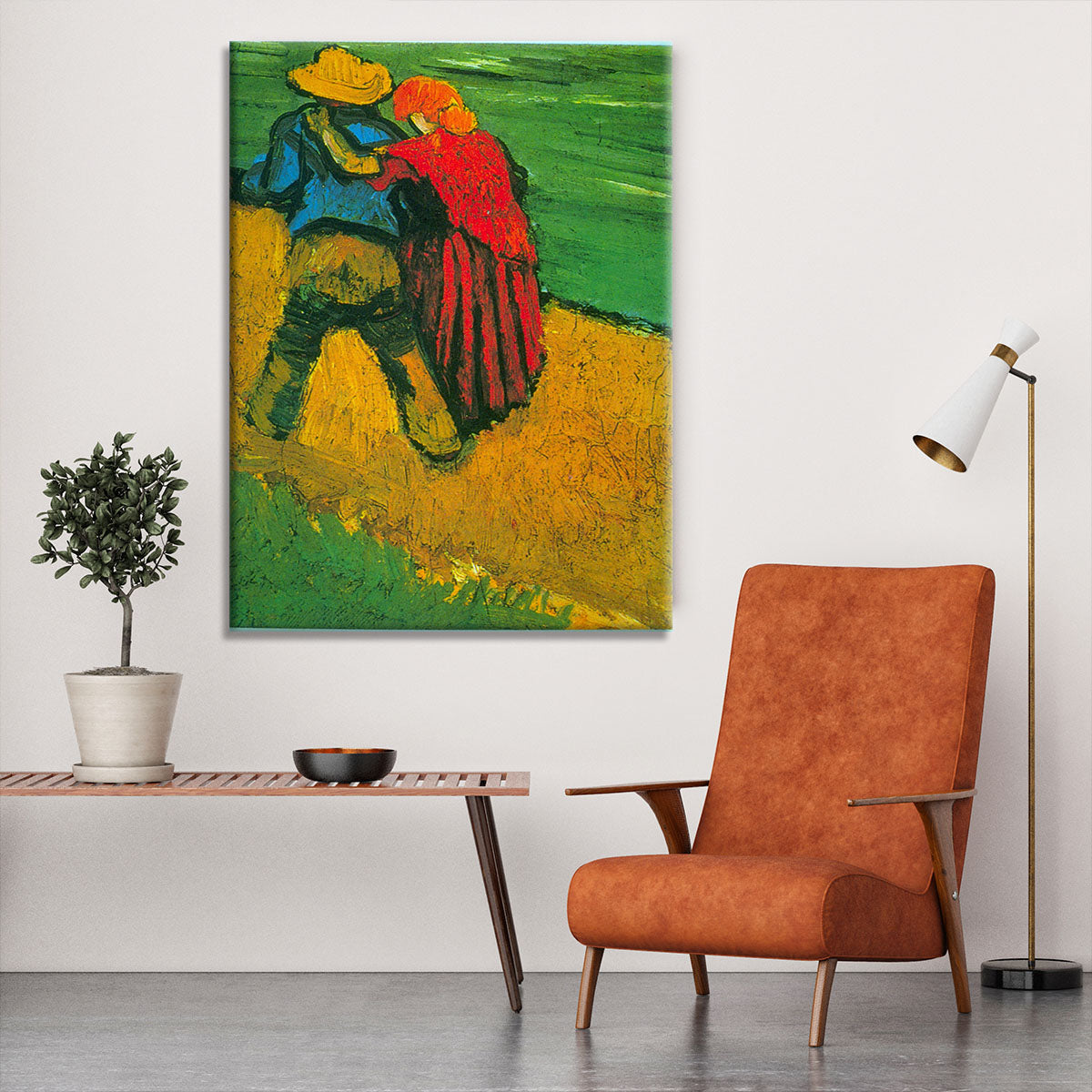 Two Lovers By Vincent Van Gogh Canvas Print or Poster - Canvas Art Rocks - 6
