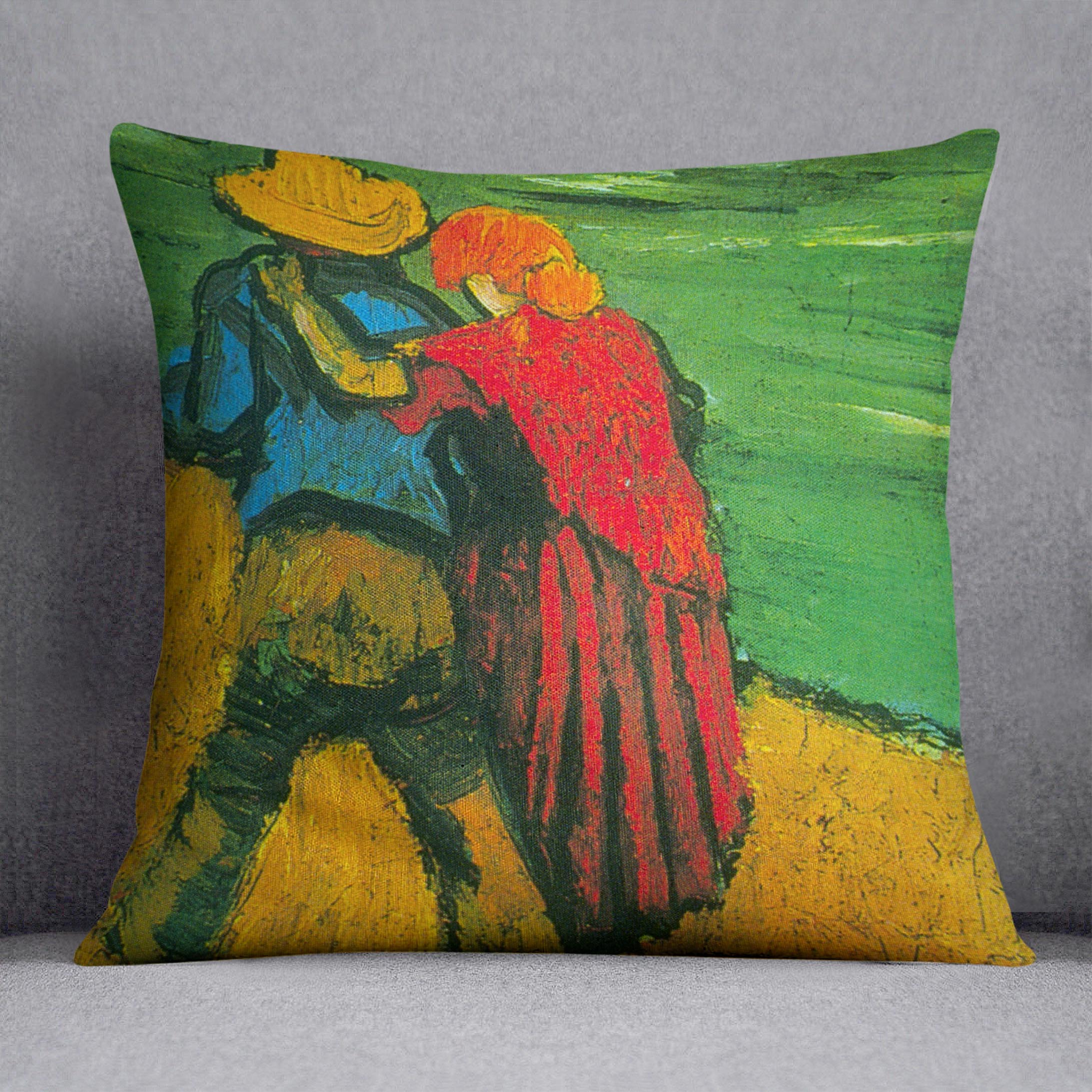 Two Lovers By Vincent Van Gogh Cushion