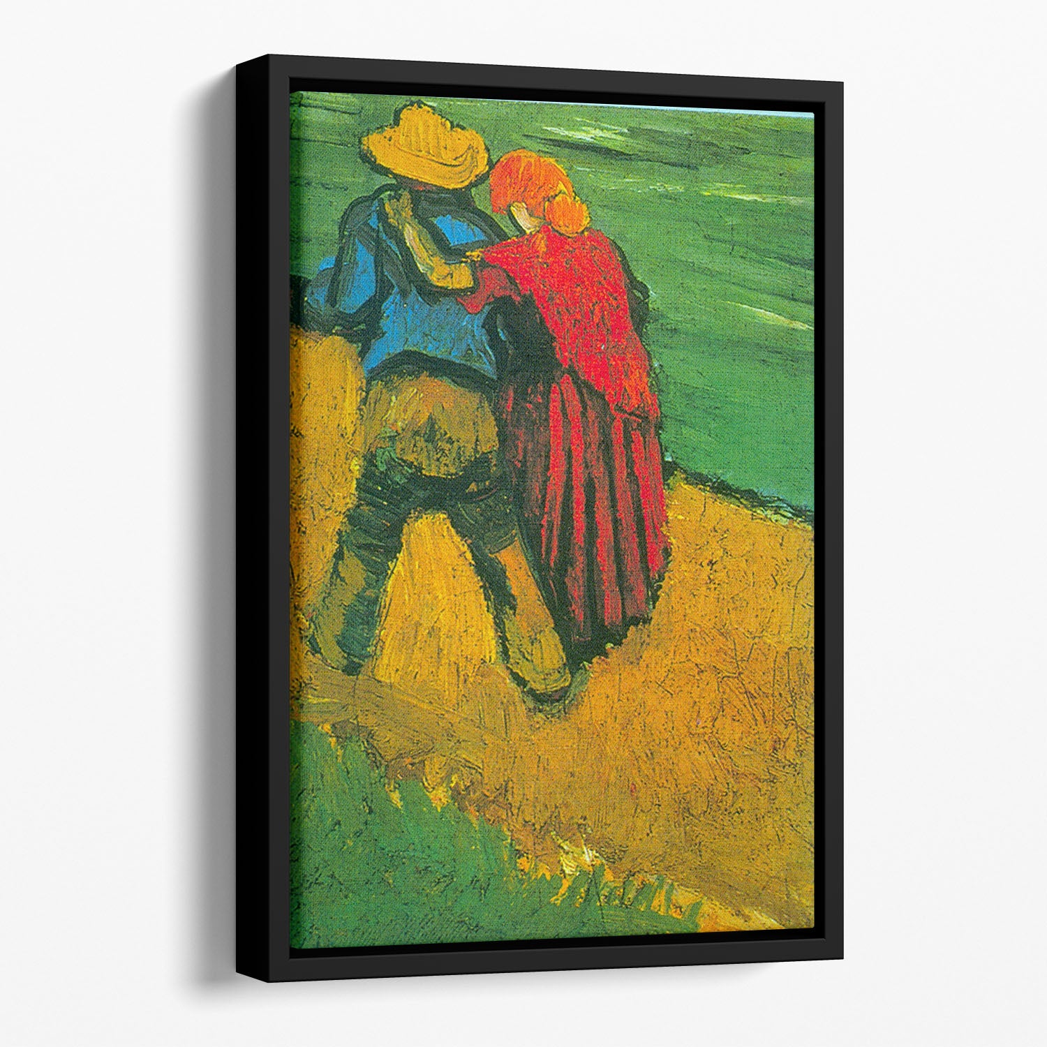 Two Lovers By Vincent Van Gogh Floating Framed Canvas
