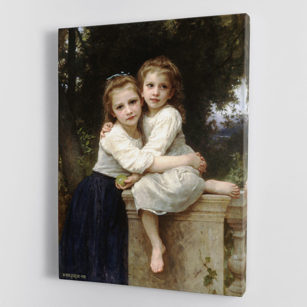 Two Sisters By Bouguereau Canvas Print or Poster - Canvas Art Rocks - 1