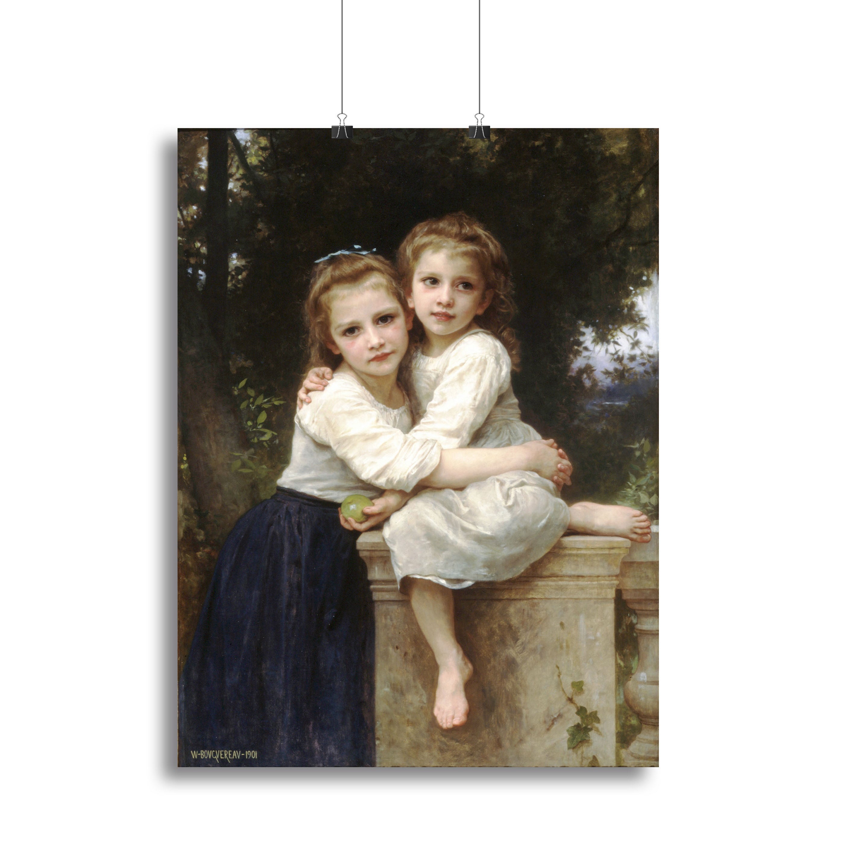Two Sisters By Bouguereau Canvas Print or Poster - Canvas Art Rocks - 2