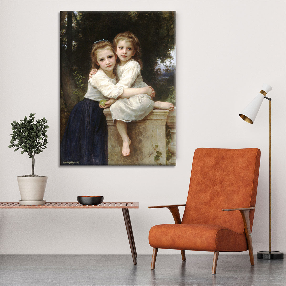 Two Sisters By Bouguereau Canvas Print or Poster - Canvas Art Rocks - 6