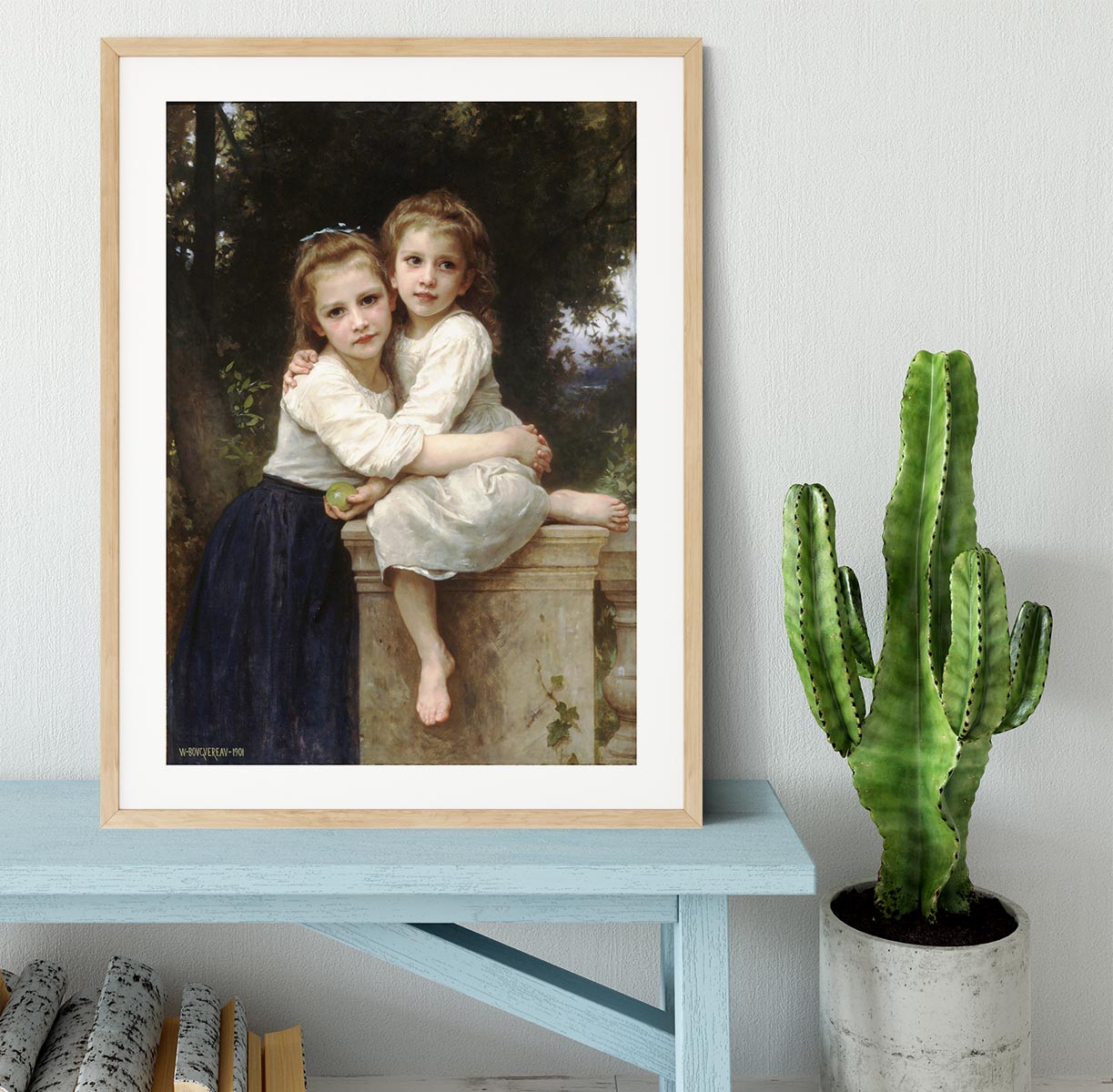 Two Sisters By Bouguereau Framed Print - Canvas Art Rocks - 3