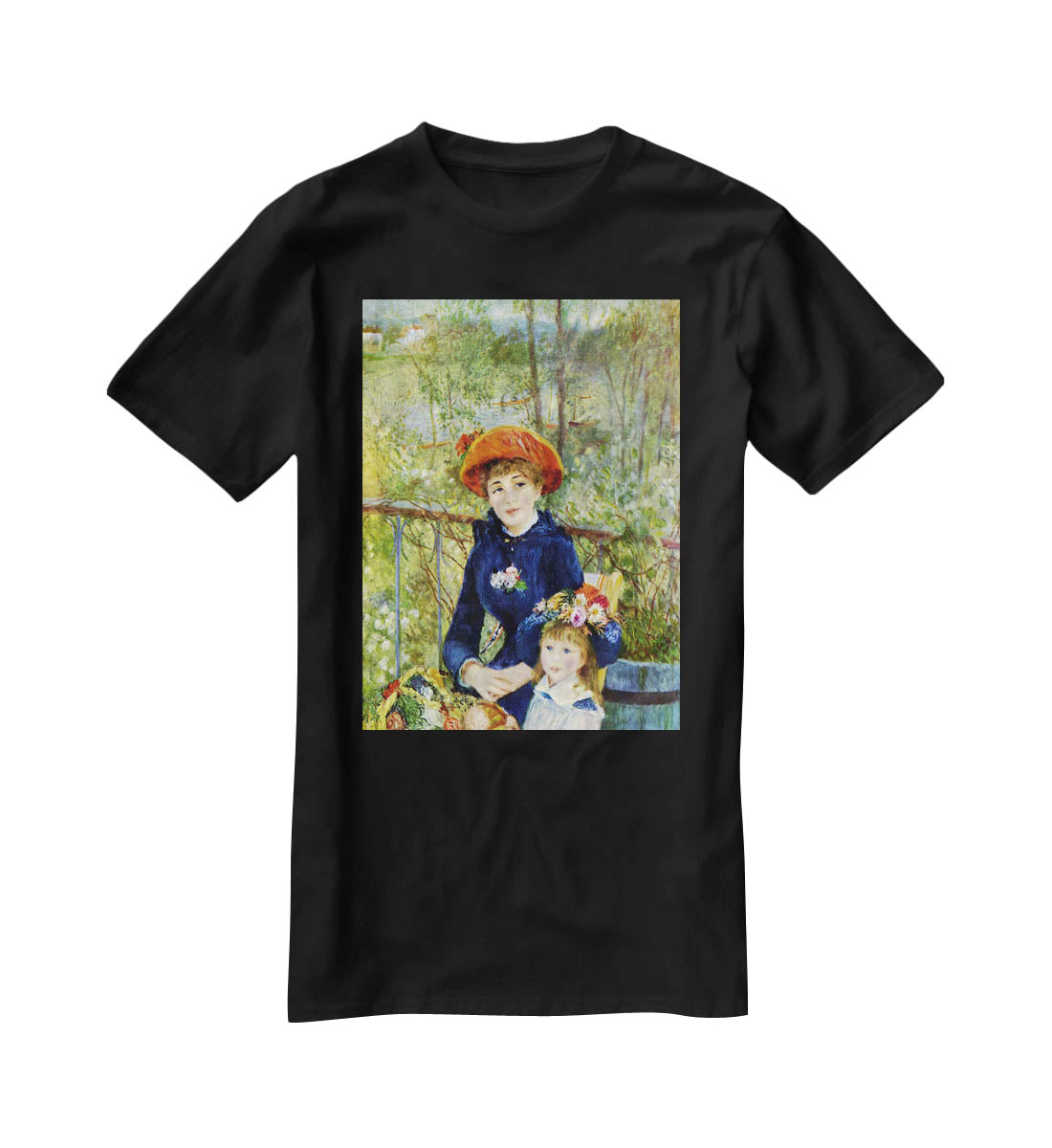 Two Sisters On The Terrace by Renoir T-Shirt - Canvas Art Rocks - 1