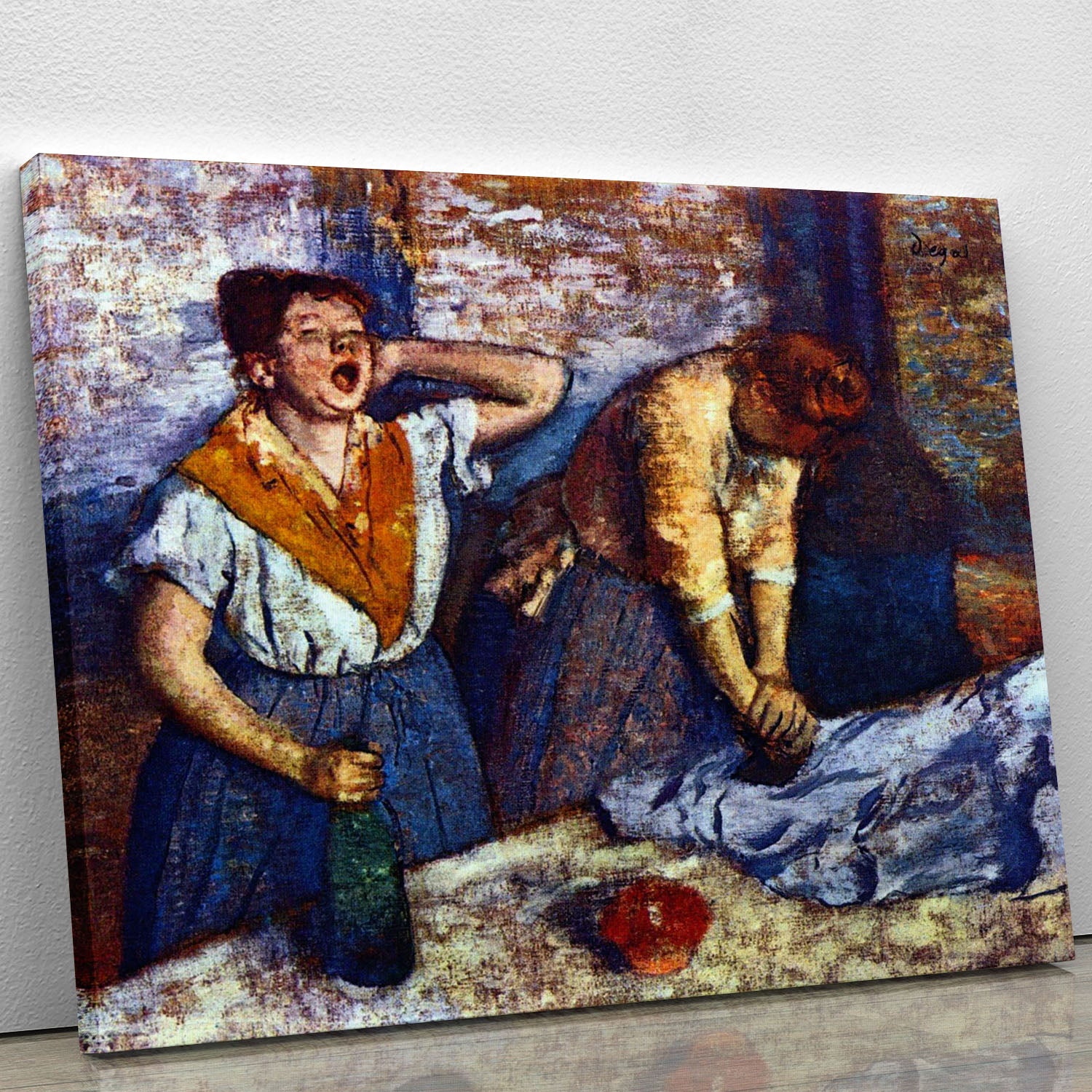 Two cleaning women by Degas Canvas Print or Poster - Canvas Art Rocks - 1