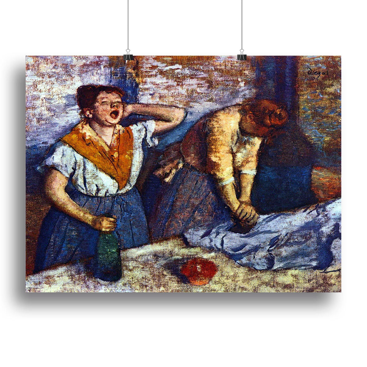 Two cleaning women by Degas Canvas Print or Poster - Canvas Art Rocks - 2
