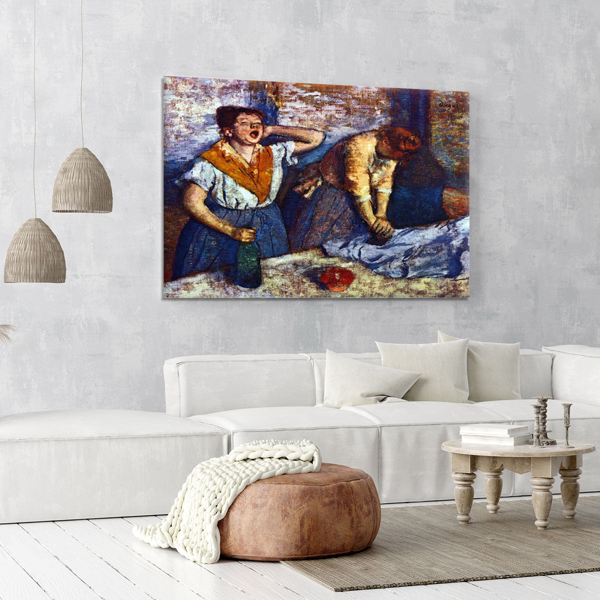 Two cleaning women by Degas Canvas Print or Poster - Canvas Art Rocks - 6