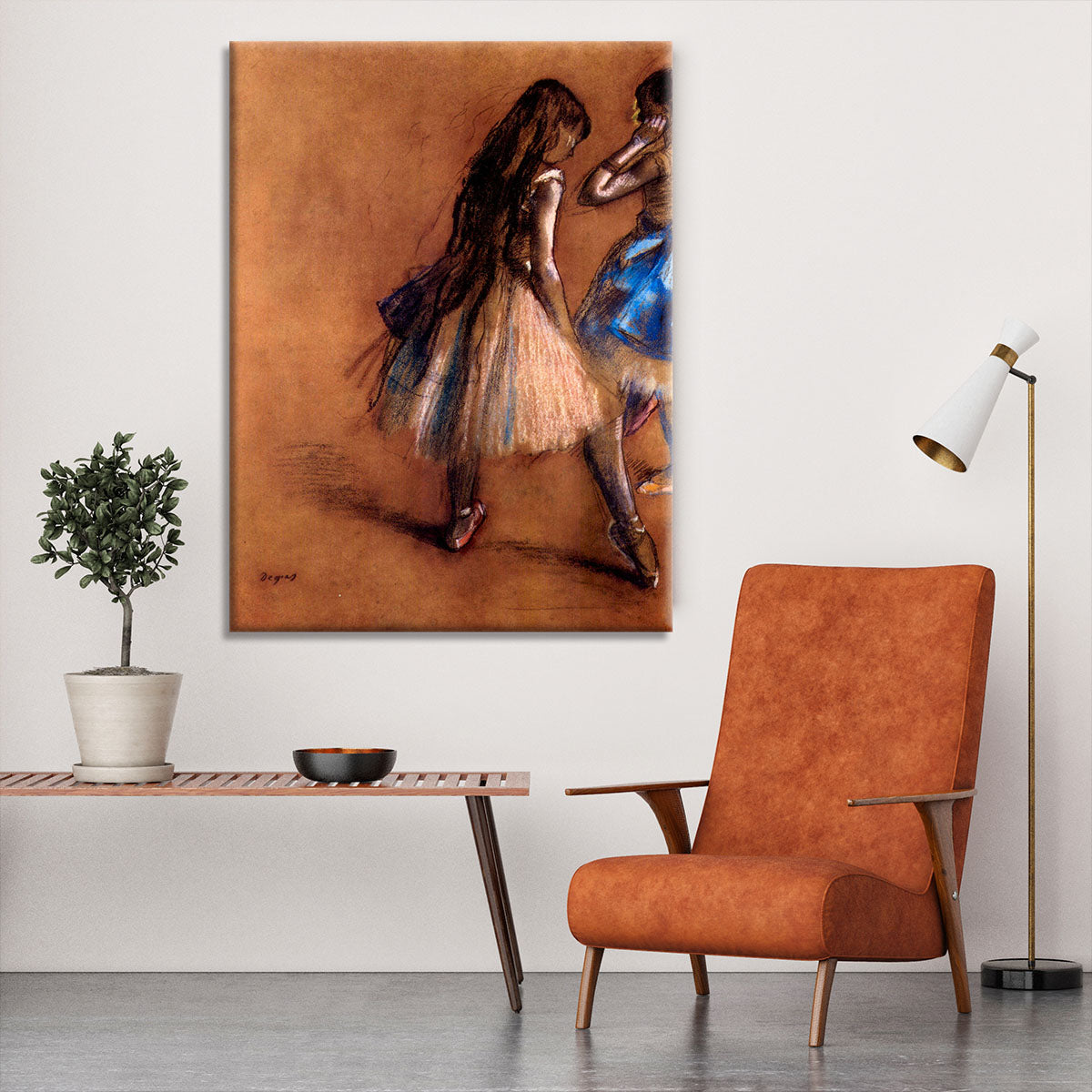 Two dancers 1 by Degas Canvas Print or Poster - Canvas Art Rocks - 6