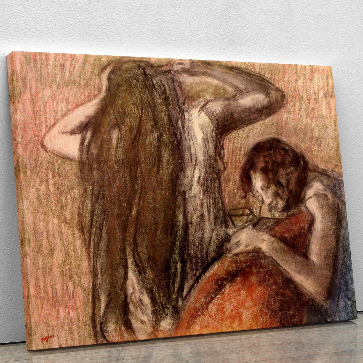 Two girls by Degas Canvas Print or Poster - Canvas Art Rocks - 1