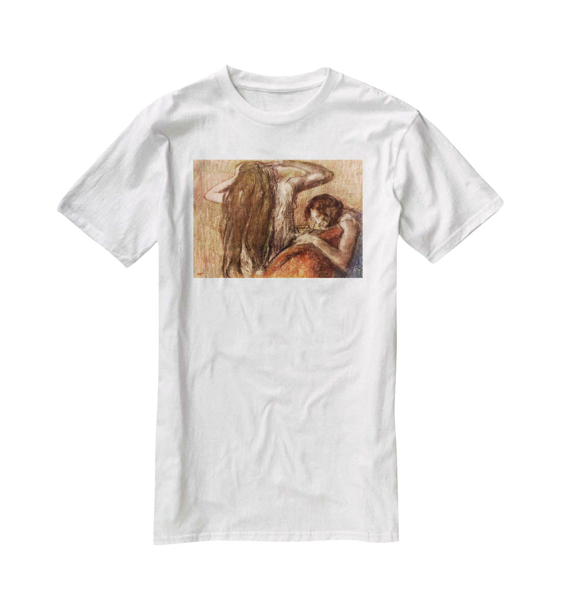 Two girls by Degas T-Shirt - Canvas Art Rocks - 5