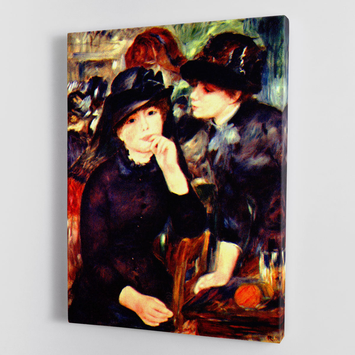 Two girls in black by Renoir Canvas Print or Poster - Canvas Art Rocks - 1