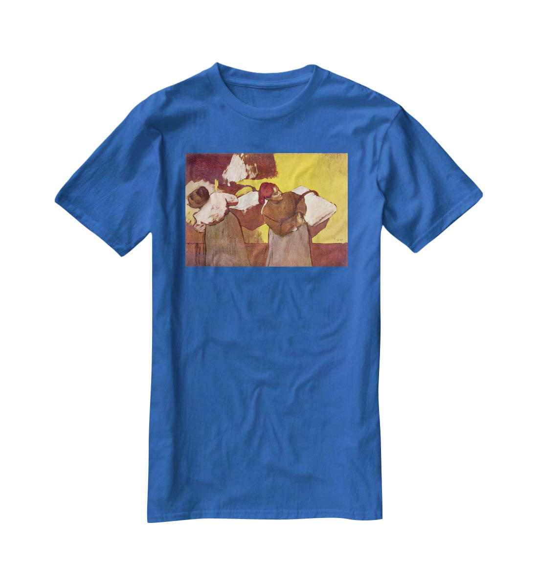 Two washer women by Degas T-Shirt - Canvas Art Rocks - 2