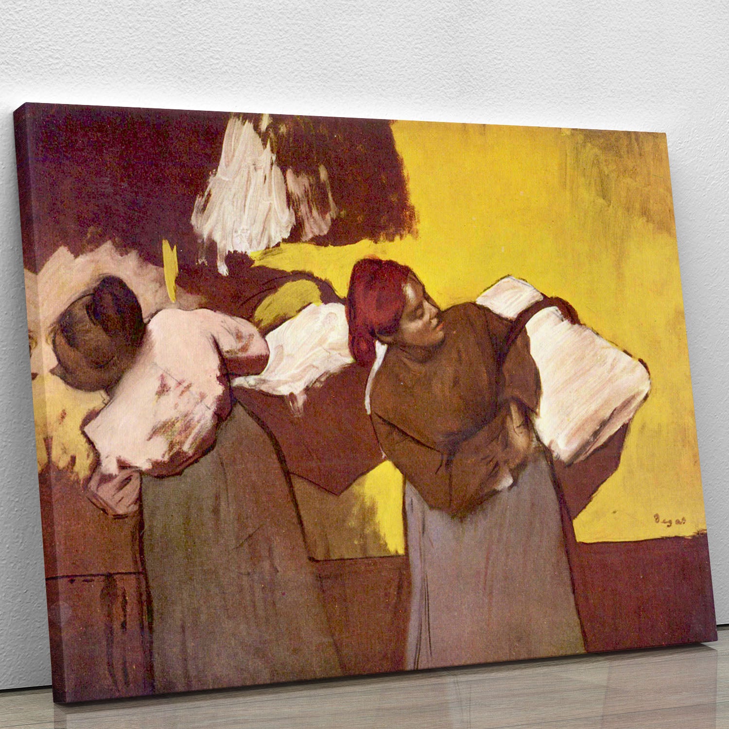 Two washer women by Degas Canvas Print or Poster - Canvas Art Rocks - 1