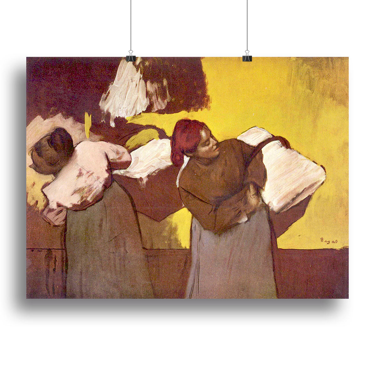 Two washer women by Degas Canvas Print or Poster - Canvas Art Rocks - 2