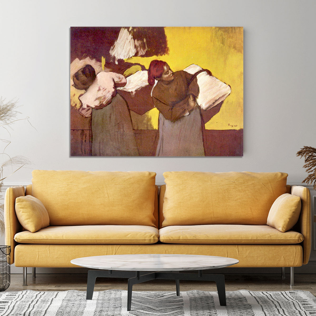 Two washer women by Degas Canvas Print or Poster - Canvas Art Rocks - 4