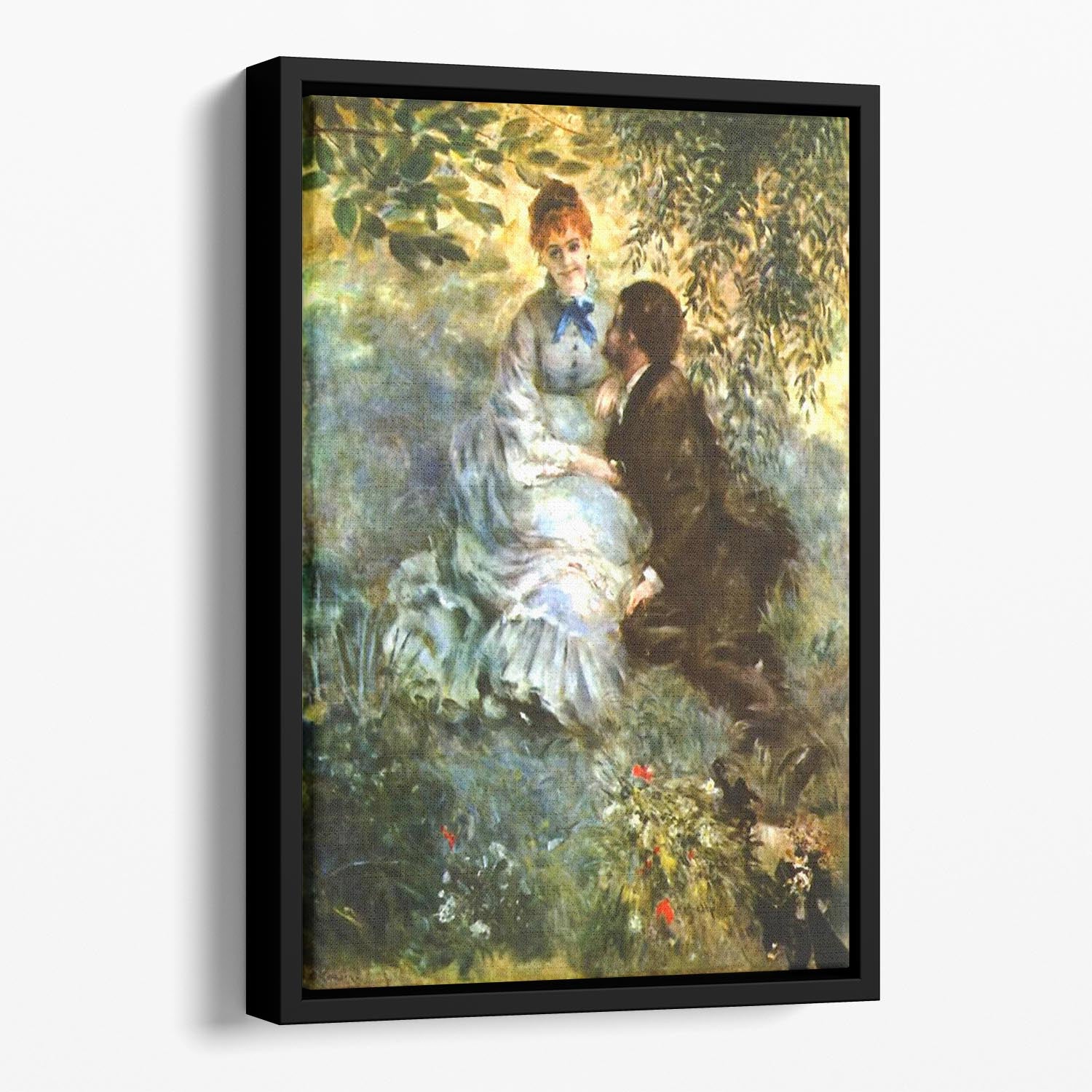 Twosome by Renoir Floating Framed Canvas