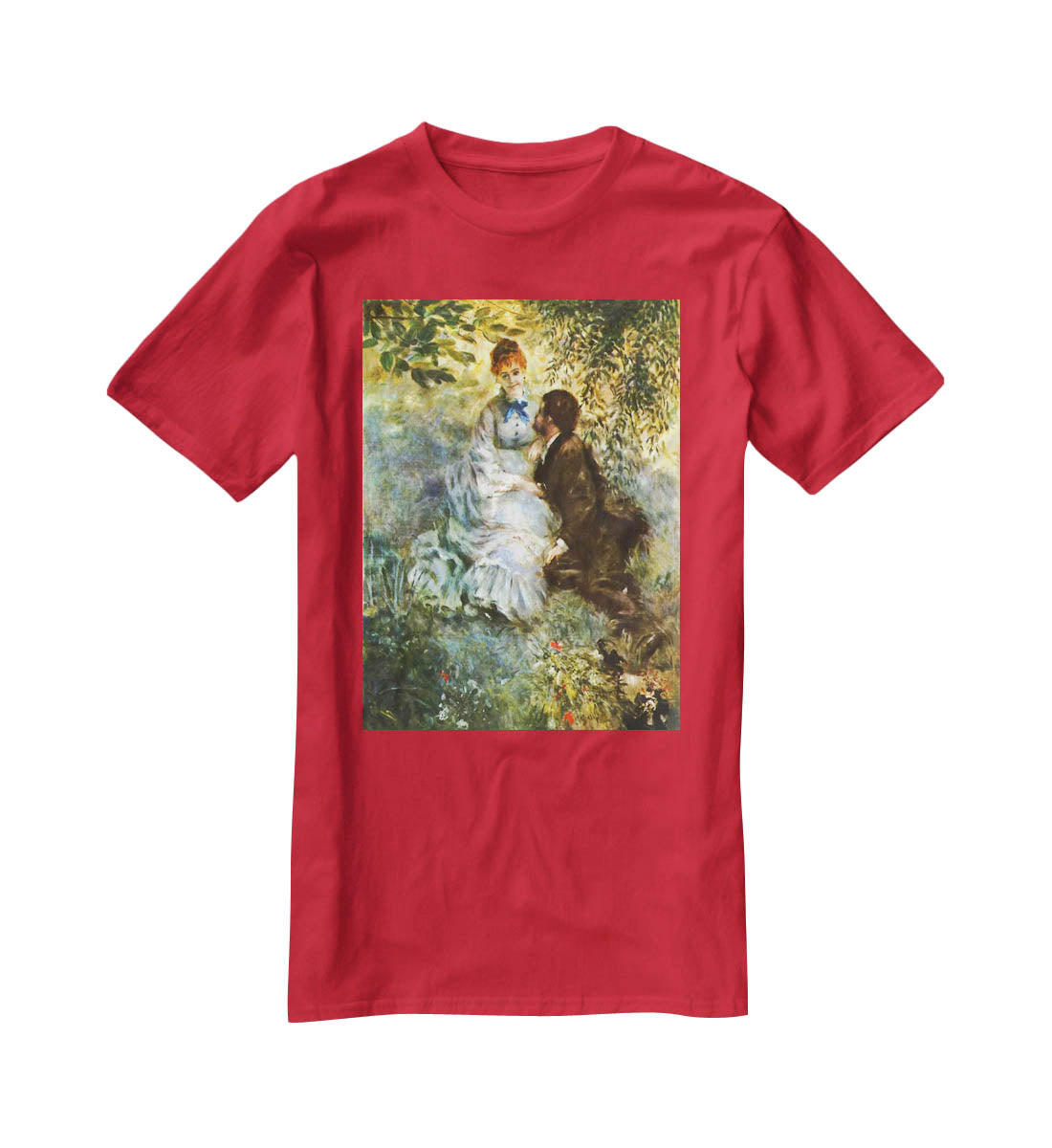 Twosome by Renoir T-Shirt - Canvas Art Rocks - 4