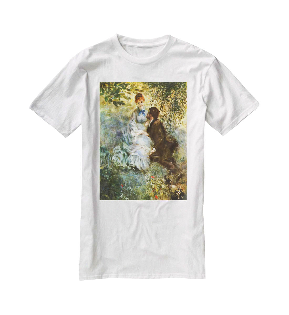 Twosome by Renoir T-Shirt - Canvas Art Rocks - 5