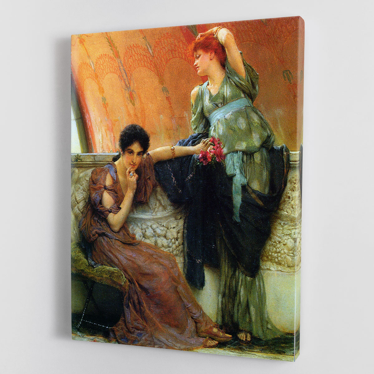 Unconscious rivals detail by Alma Tadema Canvas Print or Poster - Canvas Art Rocks - 1