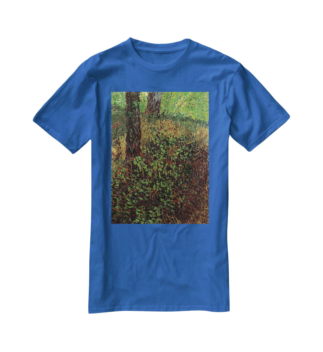 Undergrowth by Van Gogh T-Shirt - Canvas Art Rocks - 2