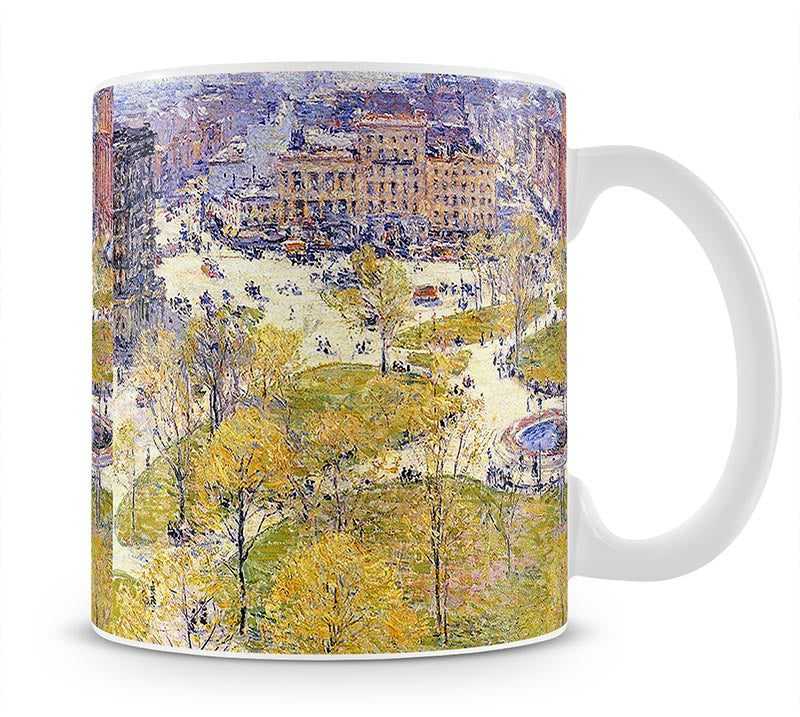 Union Square in Spring by Hassam Mug - Canvas Art Rocks - 1