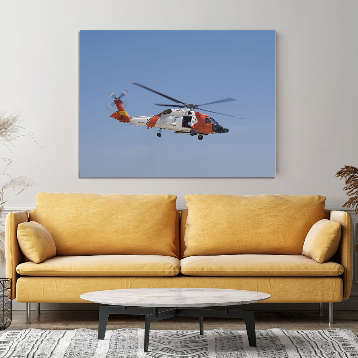 United States Coast Guard helicopter Canvas Print or Poster - Canvas Art Rocks - 4