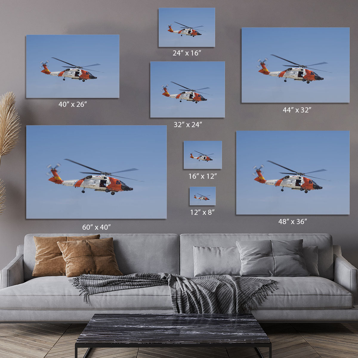 United States Coast Guard helicopter Canvas Print or Poster - Canvas Art Rocks - 7
