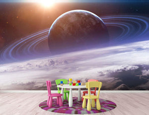 Universe scene with planets Wall Mural Wallpaper - Canvas Art Rocks - 3