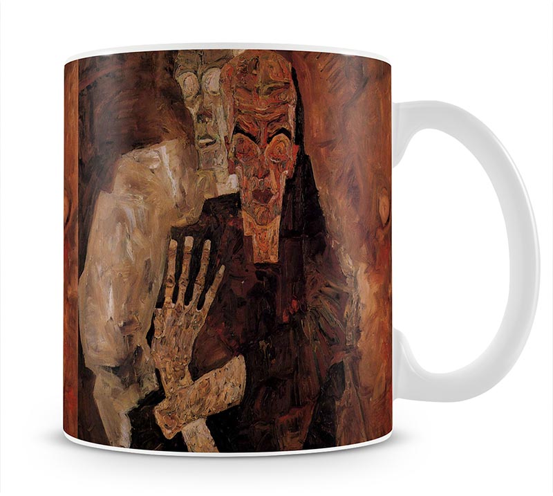 Unlicensed or even death and man by Egon Schiele Mug - Canvas Art Rocks - 1