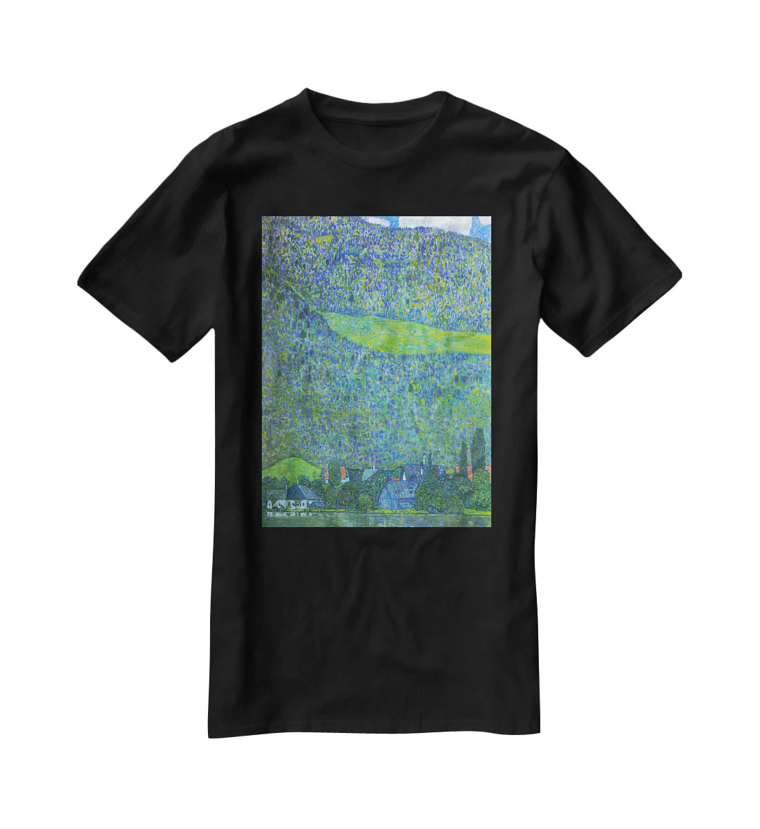 Unterach at the Attersee by Klimt T-Shirt - Canvas Art Rocks - 1