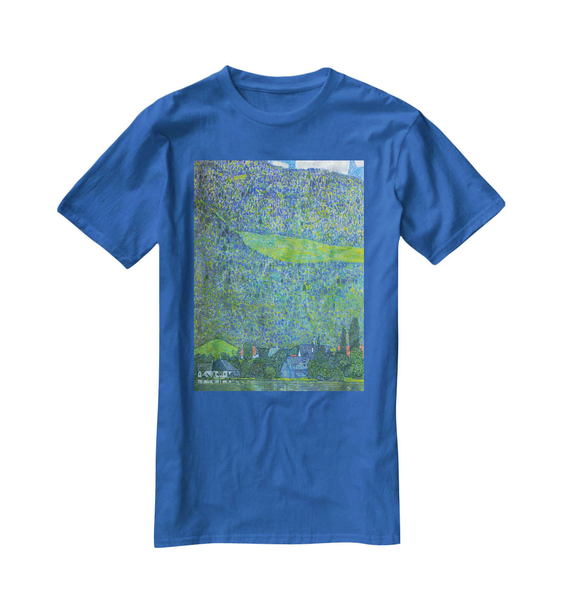 Unterach at the Attersee by Klimt T-Shirt - Canvas Art Rocks - 2