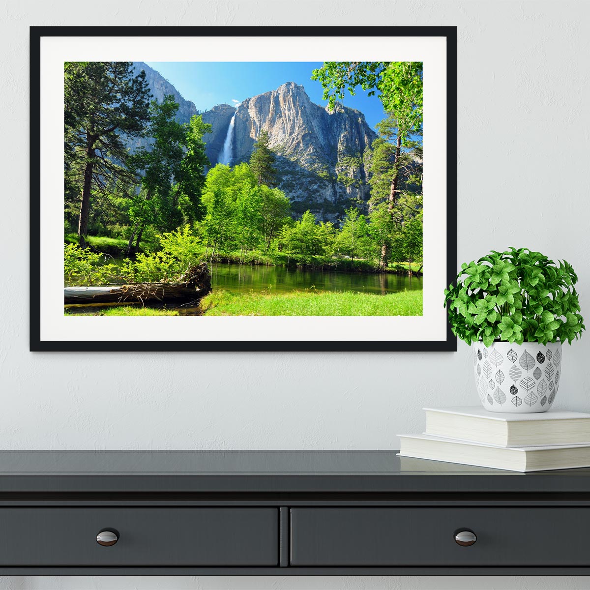 Upper Yosemite Falls Framed Print - Canvas Art Rocks - 1