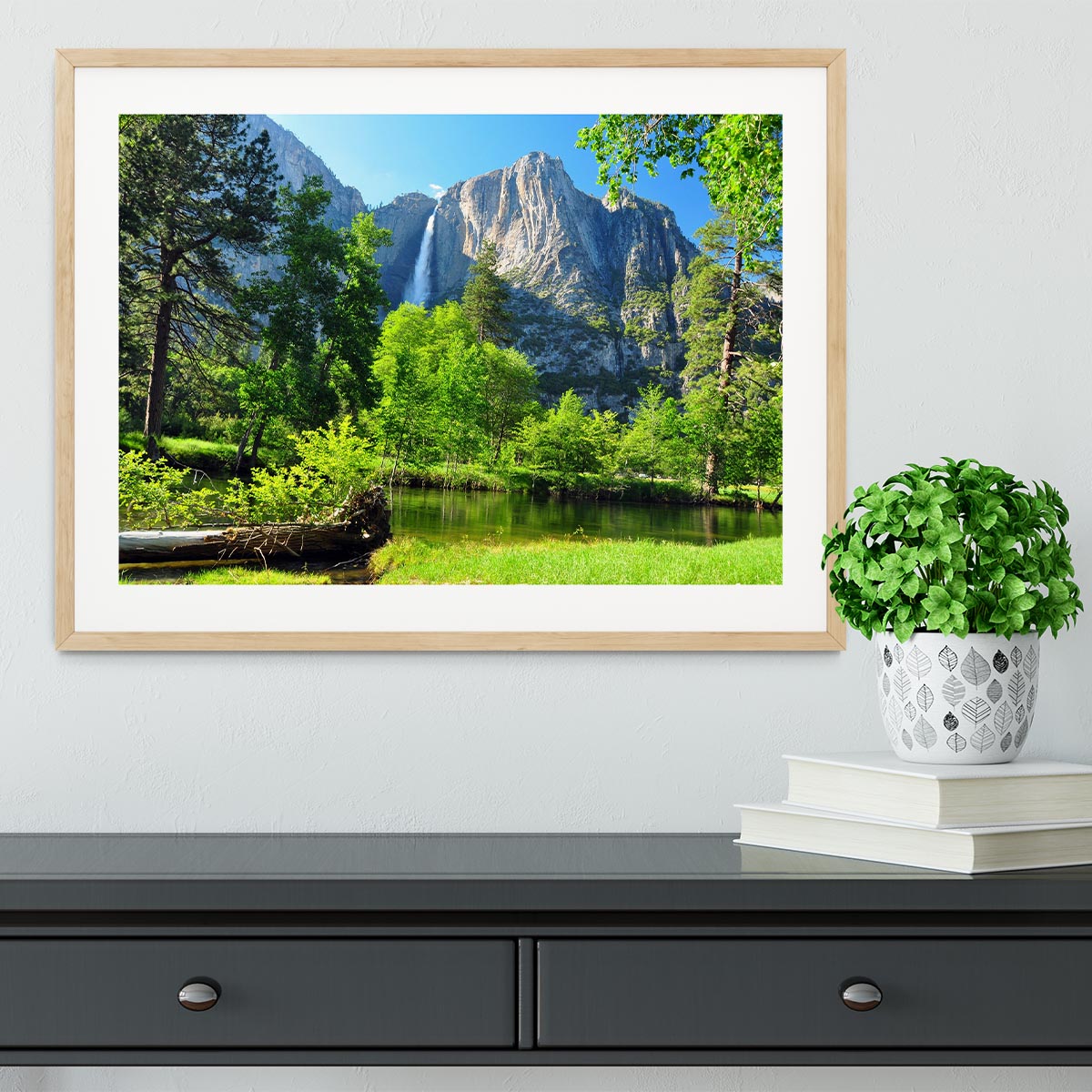 Upper Yosemite Falls Framed Print - Canvas Art Rocks - 3
