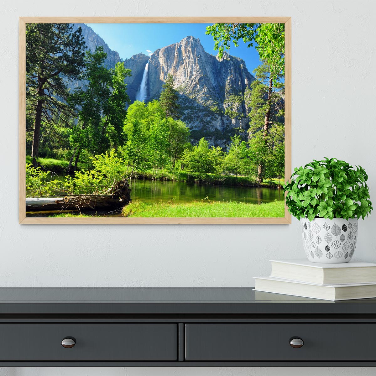 Upper Yosemite Falls Framed Print - Canvas Art Rocks - 4