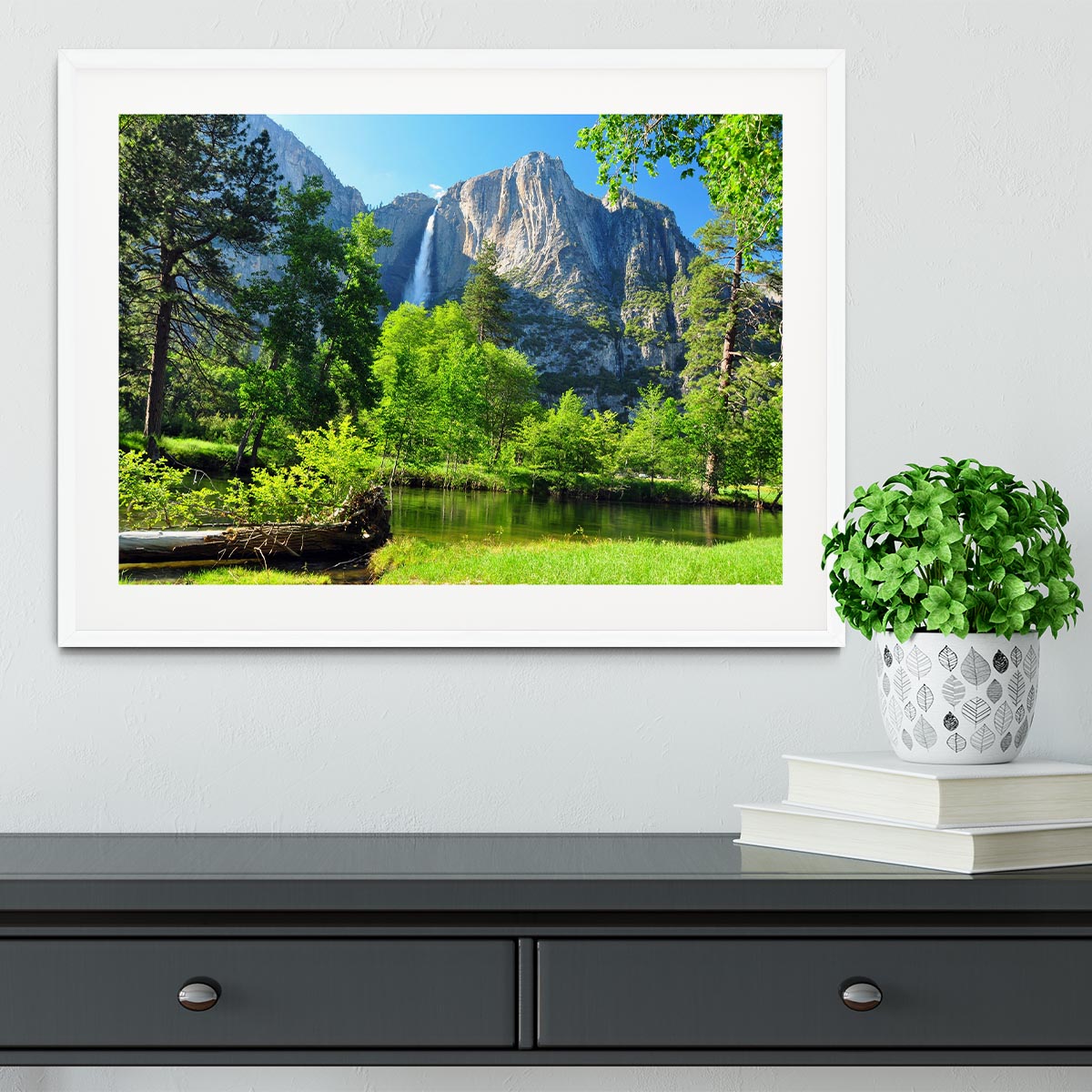 Upper Yosemite Falls Framed Print - Canvas Art Rocks - 5