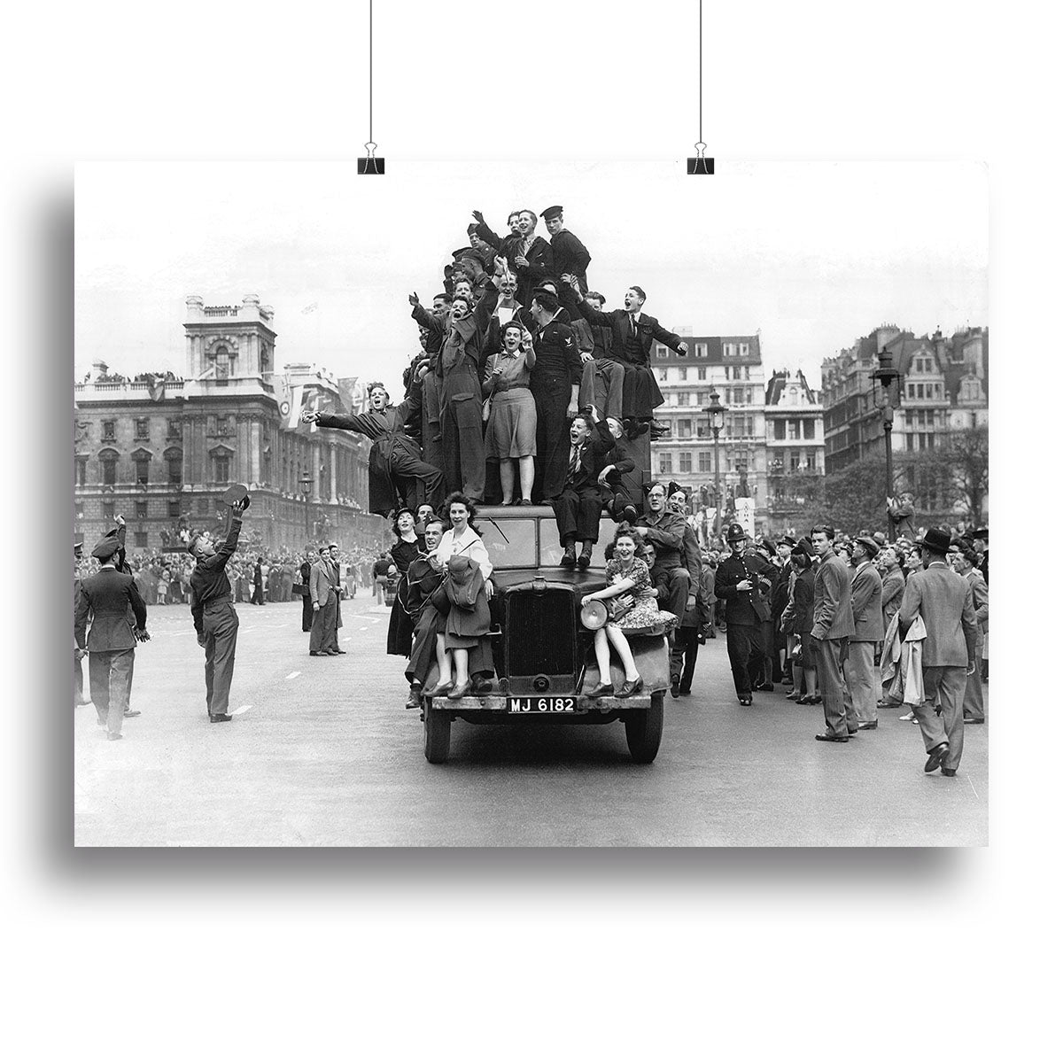 VE celebrations in London Canvas Print or Poster - Canvas Art Rocks - 2