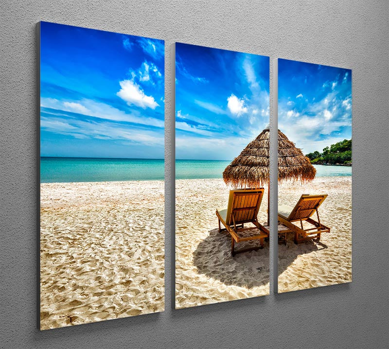 Vacation holidays 3 Split Panel Canvas Print - Canvas Art Rocks - 2
