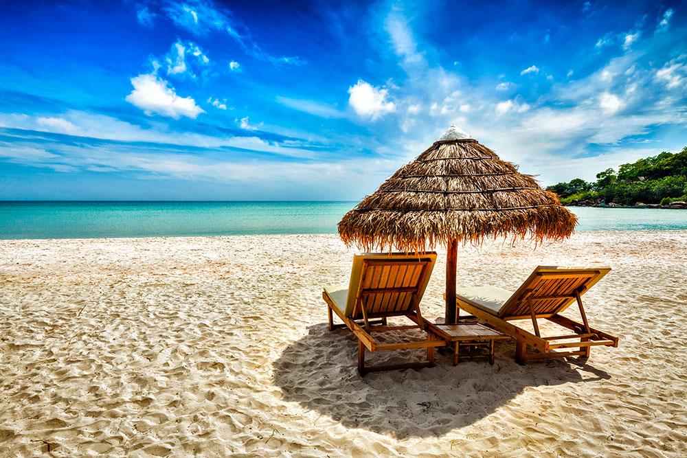Vacation holidays Wall Mural Wallpaper - Canvas Art Rocks - 1