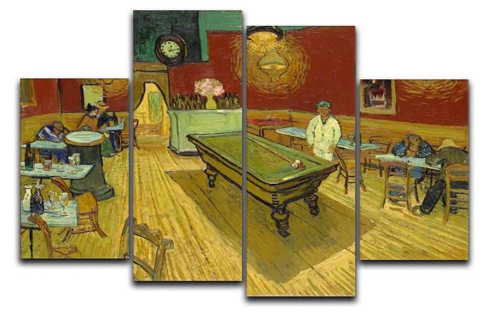Van Gogh Night Cafe 4 Split Panel Canvas  - Canvas Art Rocks - 1