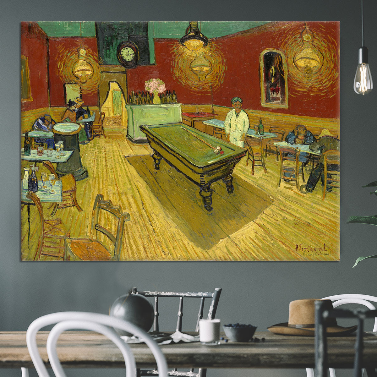Van Gogh Night Cafe Canvas Print or Poster - Canvas Art Rocks - 3