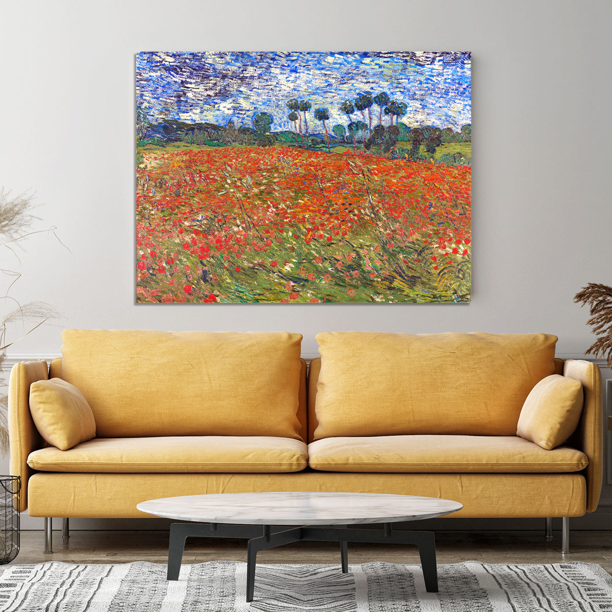 Van Gogh Poppies Field Canvas Print or Poster - Canvas Art Rocks - 4