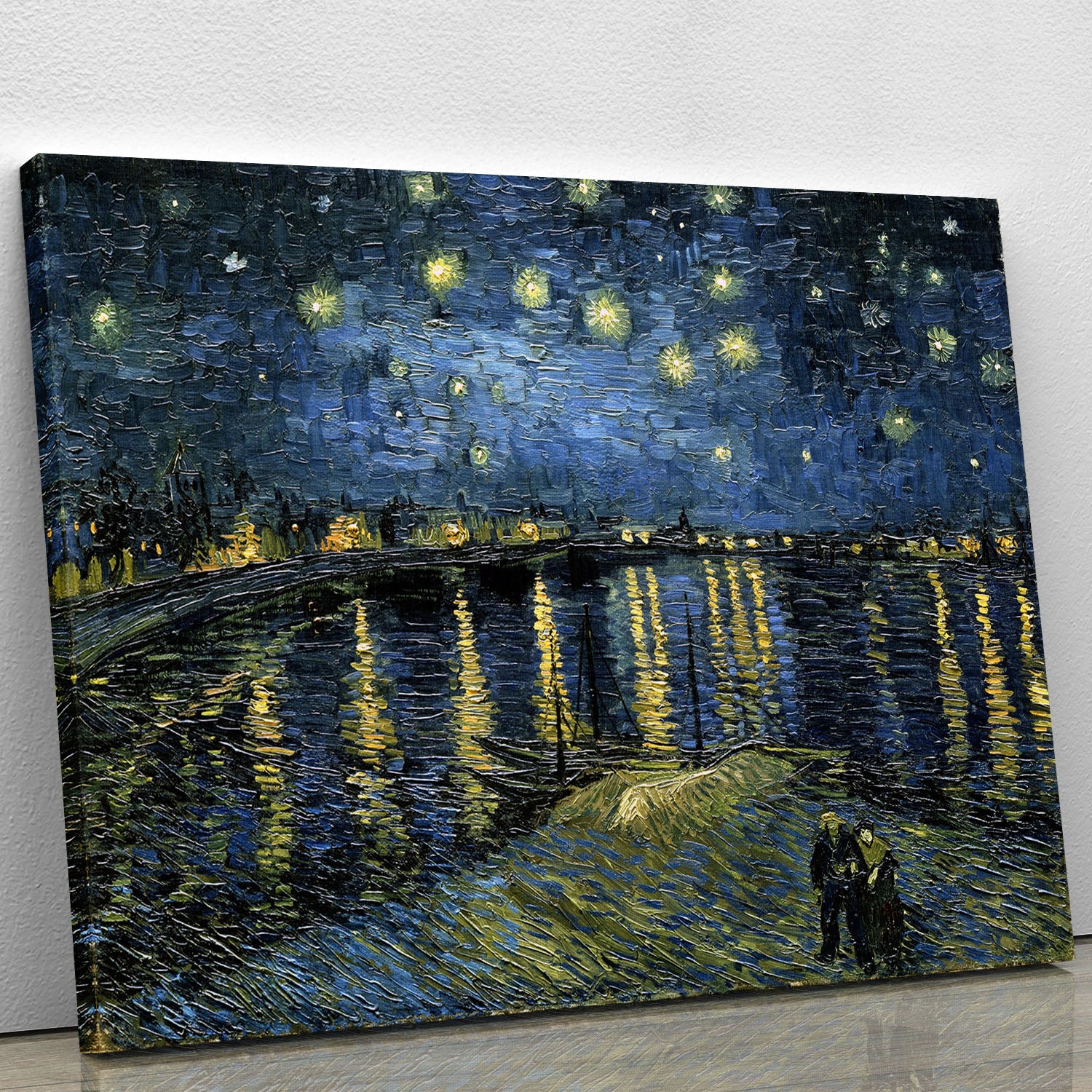 Van Gogh Starry Night over the Rhone Canvas Print or Poster - Canvas Art Rocks - 1