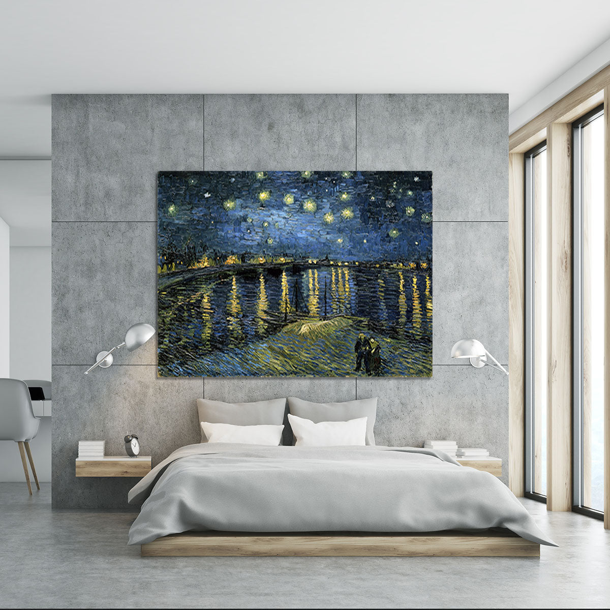 Van Gogh Starry Night over the Rhone Canvas Print or Poster - Canvas Art Rocks - 5