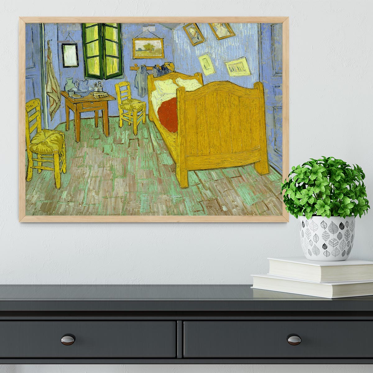 Van Gogh Vincents bedroom Framed Print - Canvas Art Rocks - 4