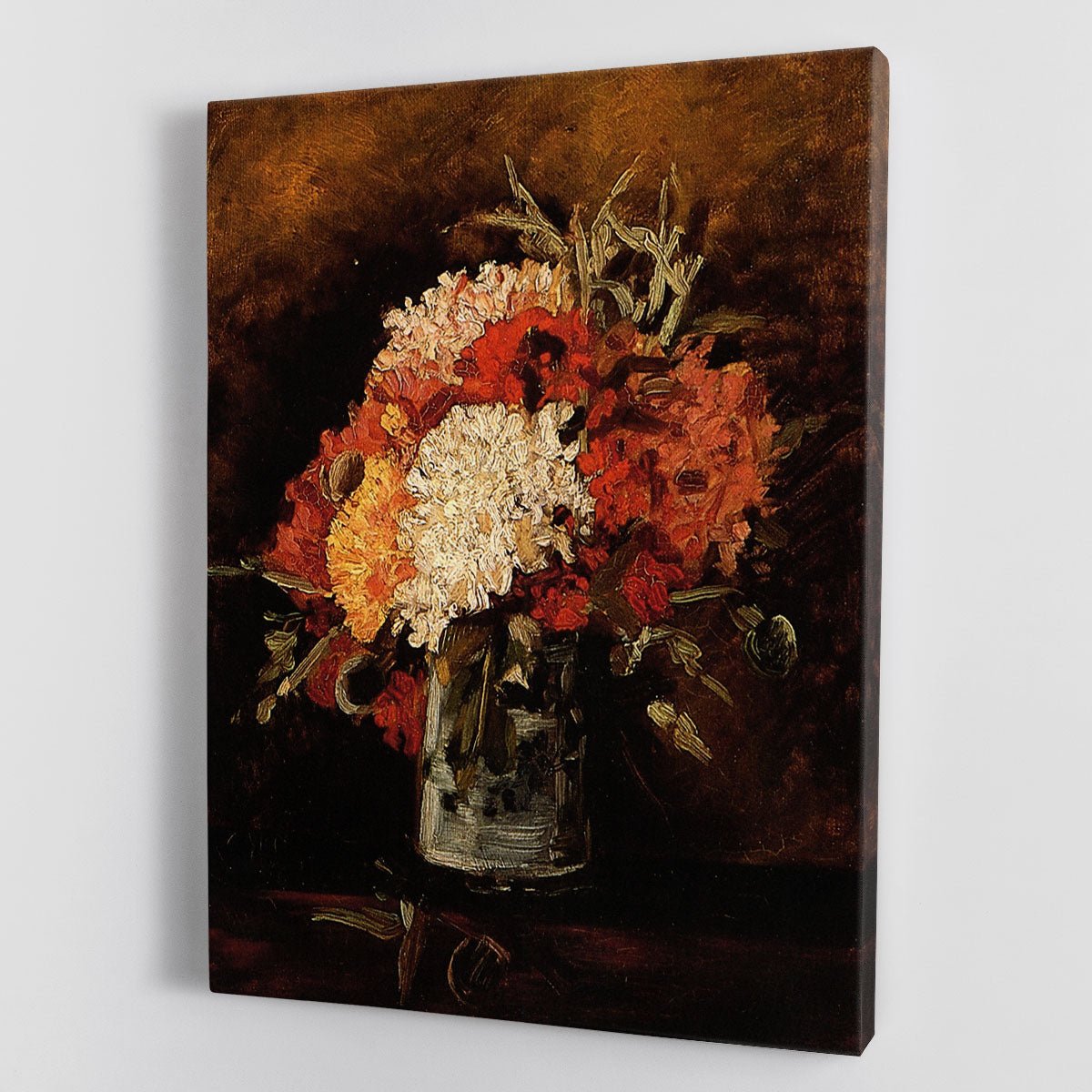 Vase with Carnations by Van Gogh Canvas Print or Poster - Canvas Art Rocks - 1