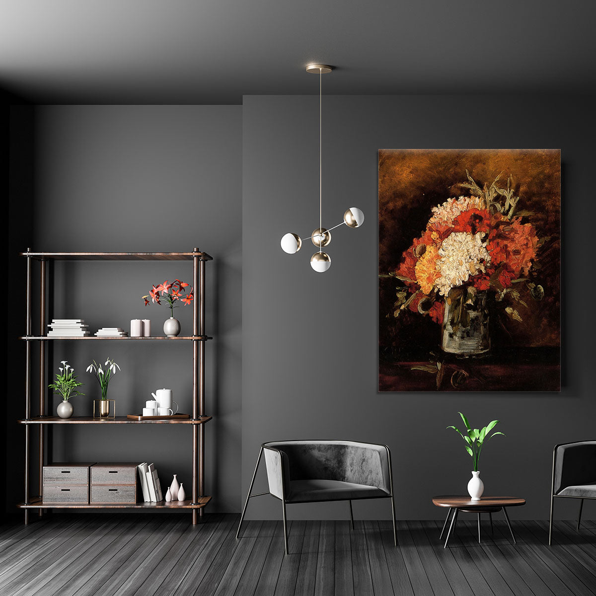 Vase with Carnations by Van Gogh Canvas Print or Poster - Canvas Art Rocks - 5
