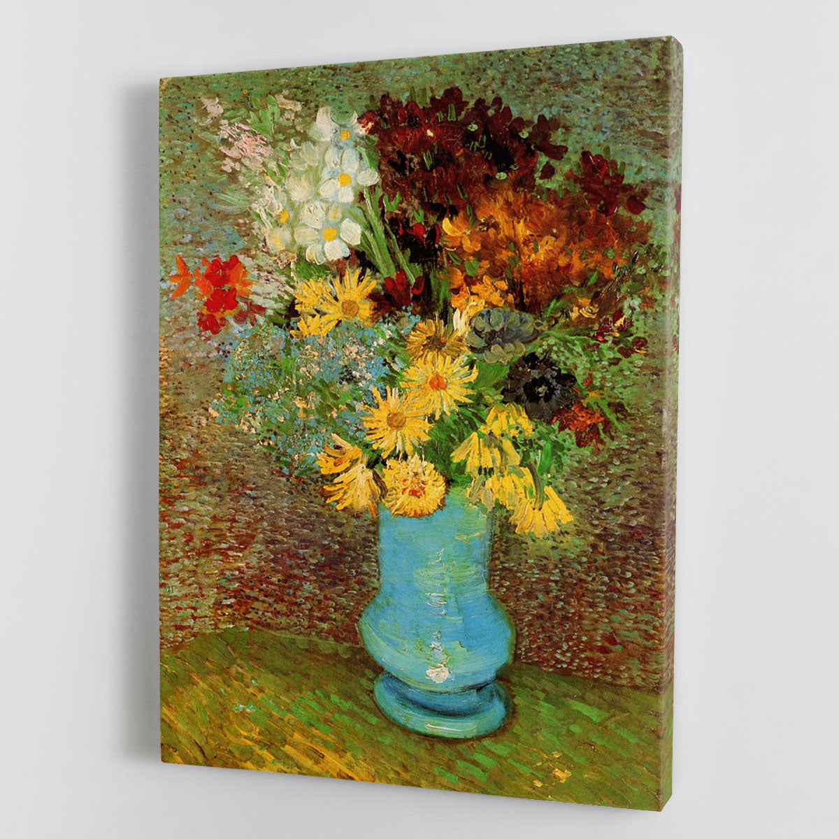 Vase with Daisies and Anemones by Van Gogh Canvas Print or Poster - Canvas Art Rocks - 1